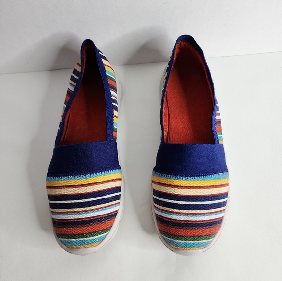 Lands End stripe slip on sneakers - Picture 2 of 11